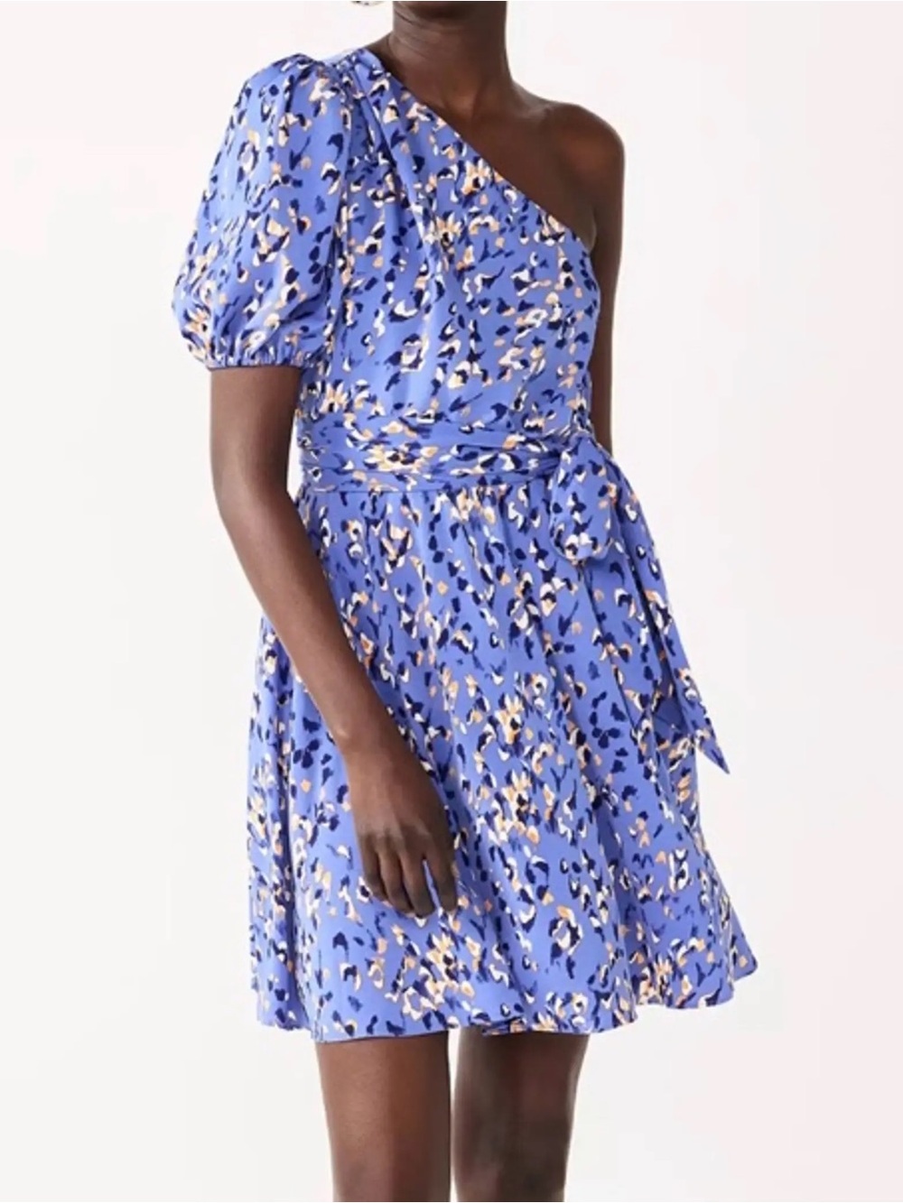 Nine West One-Shoulder Fit & Flare Dress